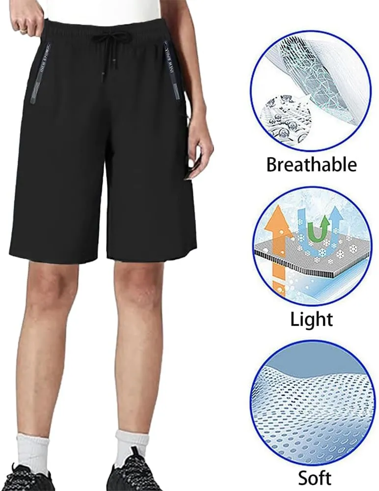 Icedactive - Women's Ice Silk Quick Drying Stretch Shorts, Quick Dry Ice Silk Shorts