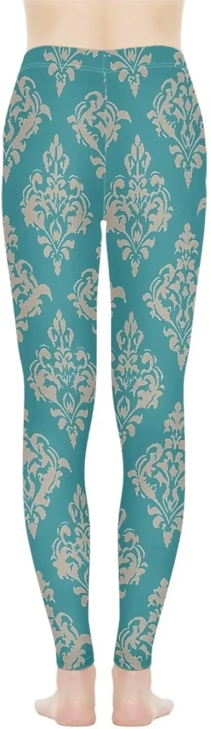Irisjudy Christmas Cane Candy Leggings for Women Paint Splash High Waist Workout Yoga Pants Snowflake Stretchy Gym Trousers