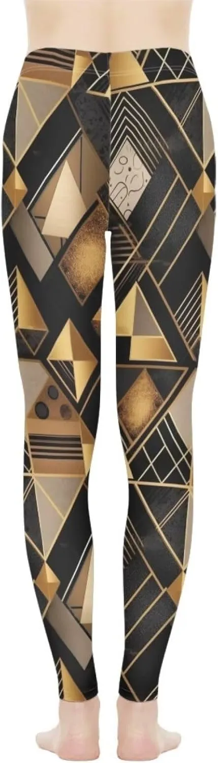 Irisjudy Christmas Cane Candy Leggings for Women Paint Splash High Waist Workout Yoga Pants Snowflake Stretchy Gym Trousers