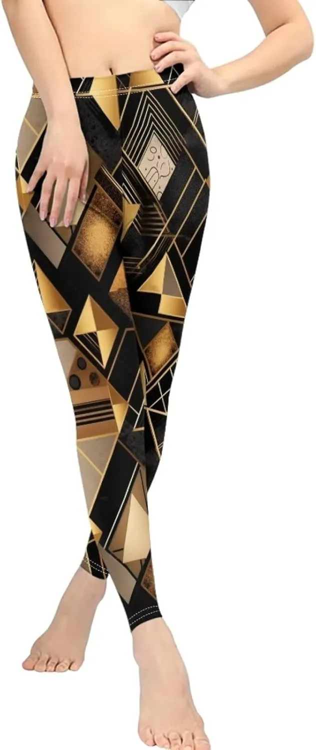 Irisjudy Christmas Cane Candy Leggings for Women Paint Splash High Waist Workout Yoga Pants Snowflake Stretchy Gym Trousers