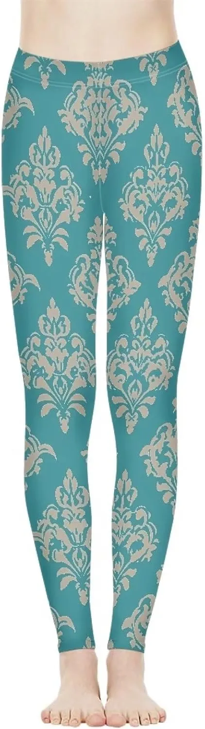 Irisjudy Christmas Cane Candy Leggings for Women Paint Splash High Waist Workout Yoga Pants Snowflake Stretchy Gym Trousers