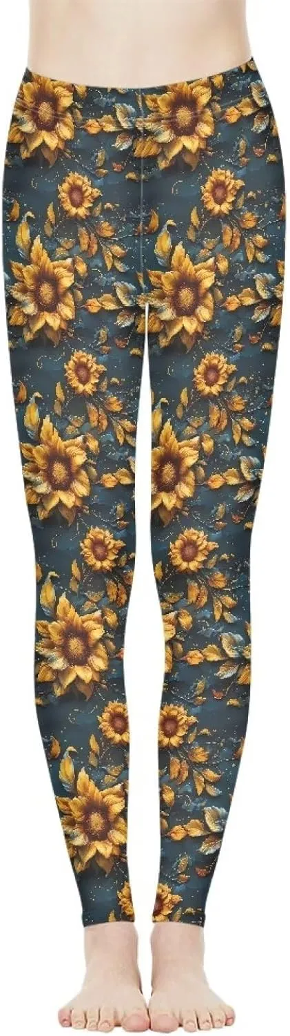 Irisjudy High Waist Yoga Pants for Women, Cute Kawaii Comfy Workout Leggings for Girls, Tummy Control Stretchy Tights XS-3XL