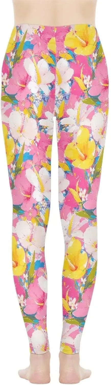 Irisjudy High Waist Yoga Pants for Women, Cute Kawaii Comfy Workout Leggings for Girls, Tummy Control Stretchy Tights XS-3XL