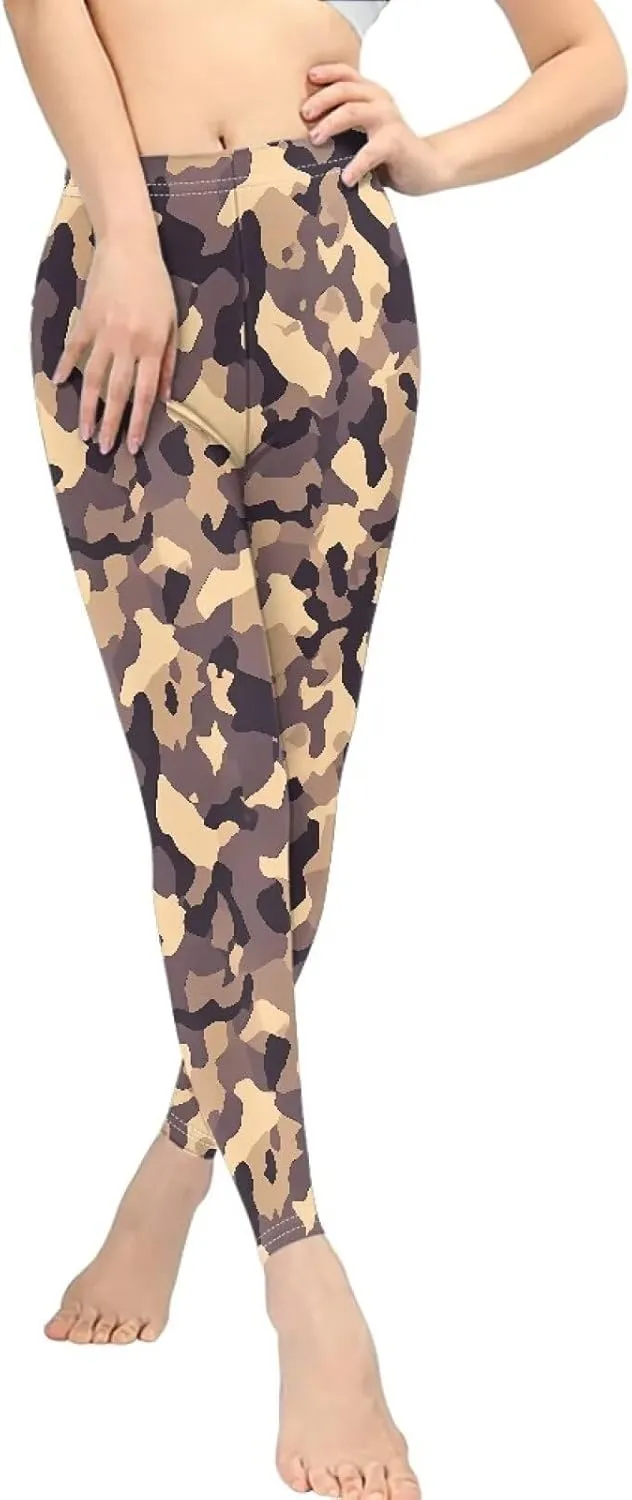 Irisjudy High Waist Yoga Pants for Women, Cute Kawaii Comfy Workout Leggings for Girls, Tummy Control Stretchy Tights XS-3XL