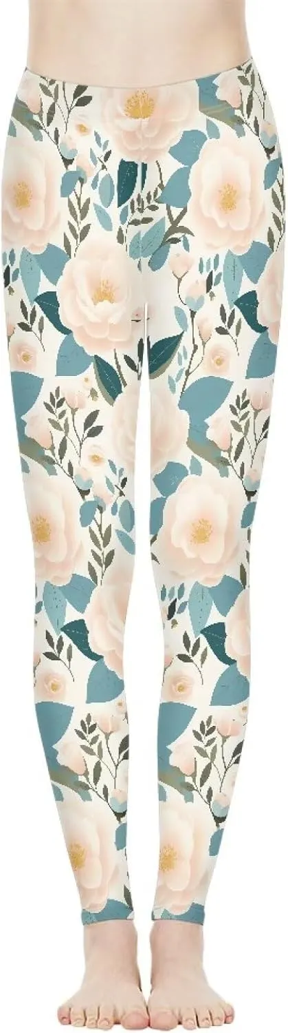 Irisjudy High Waist Yoga Pants for Women, Cute Kawaii Comfy Workout Leggings for Girls, Tummy Control Stretchy Tights XS-3XL