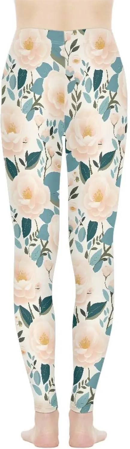 Irisjudy High Waist Yoga Pants for Women, Cute Kawaii Comfy Workout Leggings for Girls, Tummy Control Stretchy Tights XS-3XL