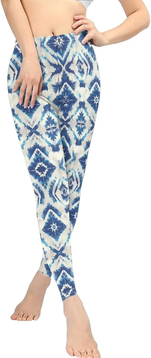 Irisjudy High Waist Yoga Pants for Women, Cute Kawaii Comfy Workout Leggings for Girls, Tummy Control Stretchy Tights XS-3XL