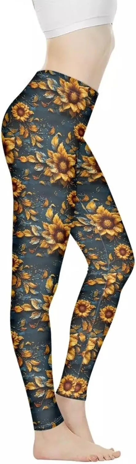 Irisjudy High Waist Yoga Pants for Women, Cute Kawaii Comfy Workout Leggings for Girls, Tummy Control Stretchy Tights XS-3XL