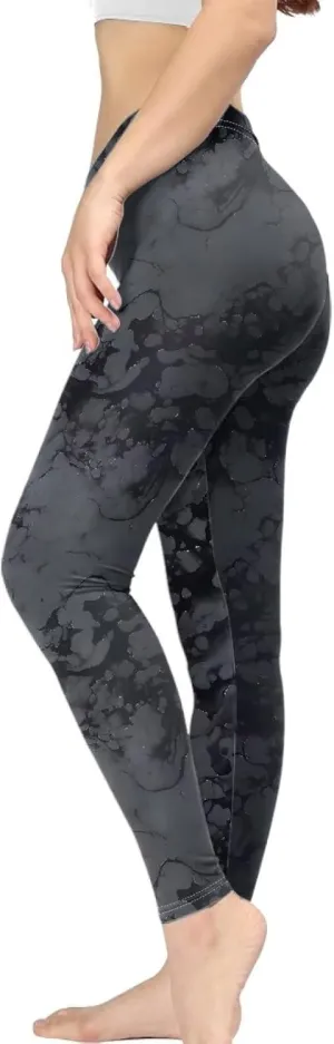 Irisjudy Women's Yoga Pants Sexy Lip Print High Waisted Stretchy Joggers Romantic Red Rose Leggings Tummy Control Gym Pants