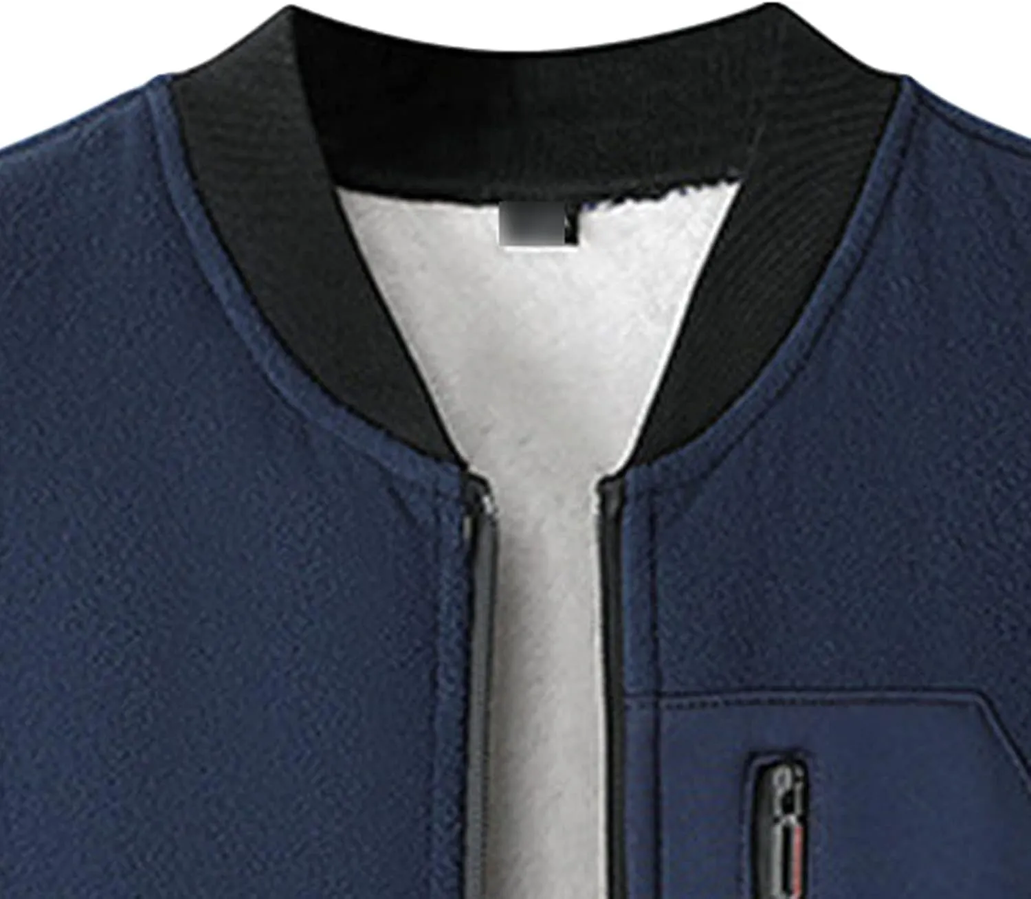 JEsilunmaMY Men's Polar Fleece Sport Baseball Jacket Full Zip Sherpa Lined Fall Winter Windbreaker Warm Thicken Bomber Coat