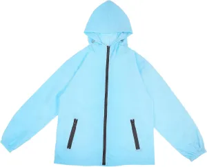 LIFKOME Hooded Jacket for Women Comfortable Utility Jacket Girls Zipper Pockets