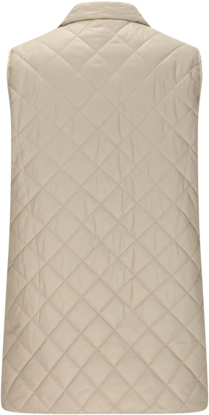 Long Puffer Vest Women Winter Quilted Coat Sleeveless Warm Jackets Zip Up Fluffy Vests Stand Collar Puffy Coats