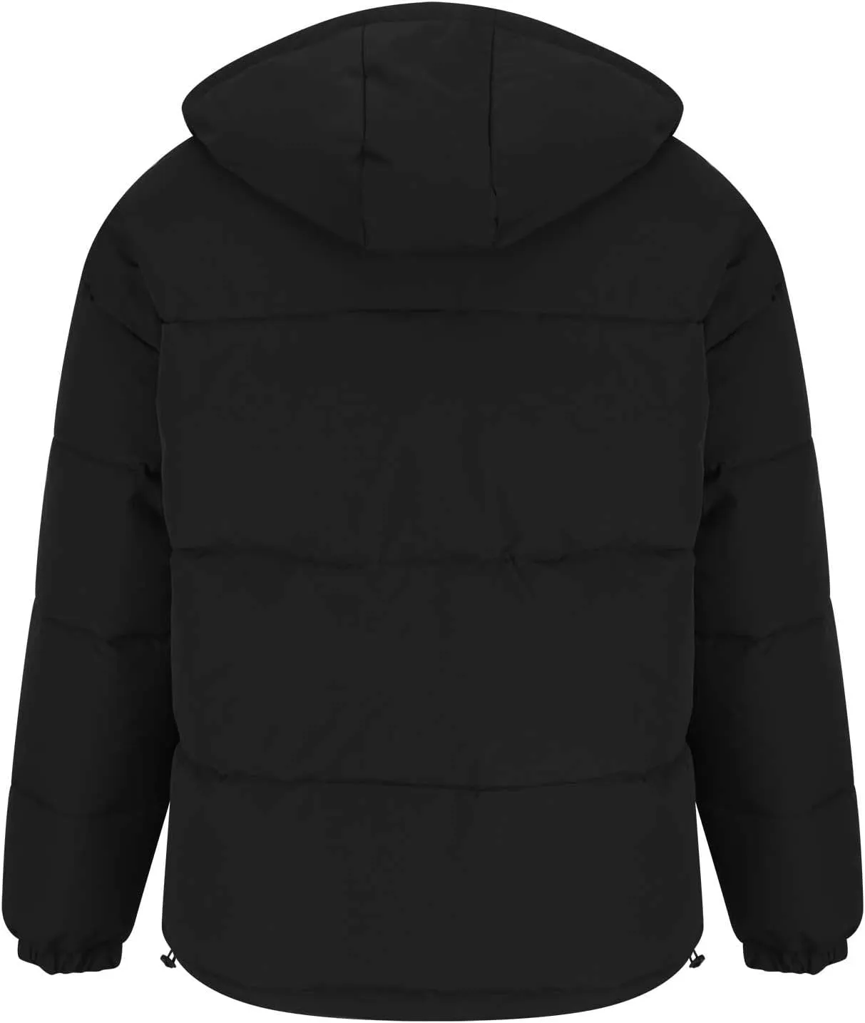 Men Warm Thicker Workwear Long Sleeve Hooded Cotton Winter Jackets Casual Fashion Zipper Quilted Insulated Outwear