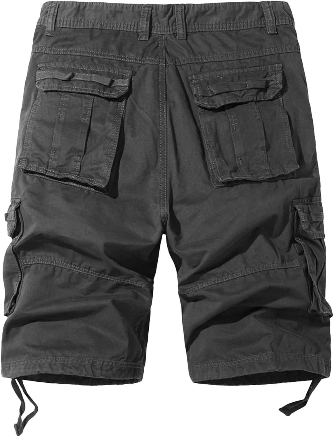Men's Elastic Fleece Cargo Pants with Multi-Pockets Cargo Men's Cargo Pants with Elastic Waistband and Drawstring