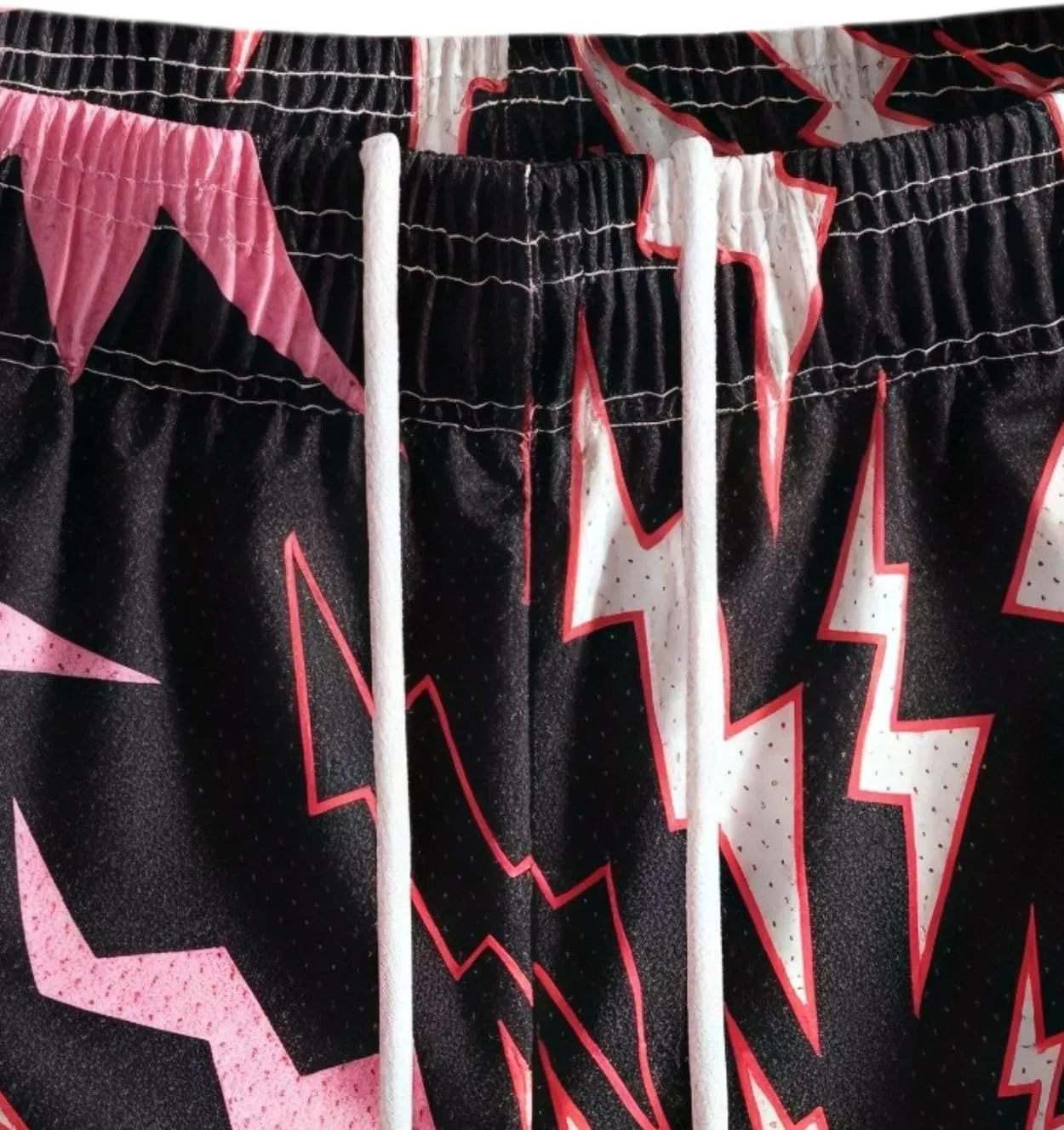 Mens Graphic Casual Stretch Shorts Running Basketball Gym Breathable Beach Summer Quick Dry Mesh Shorts