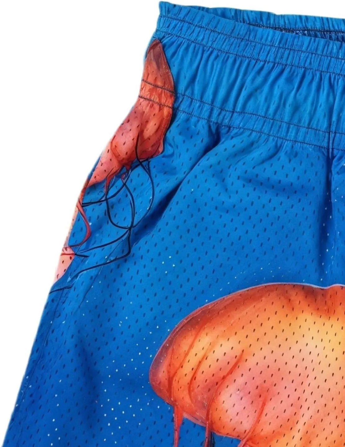 Mens Graphic Casual Stretch Shorts Running Basketball Gym Breathable Beach Summer Quick Dry Mesh Shorts