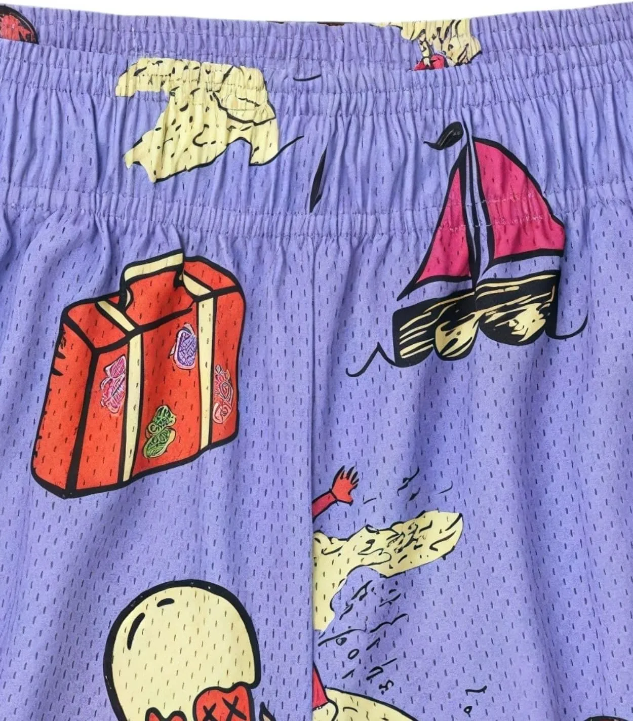 Mens Graphic Casual Stretch Shorts Running Basketball Gym Breathable Beach Summer Quick Dry Mesh Shorts