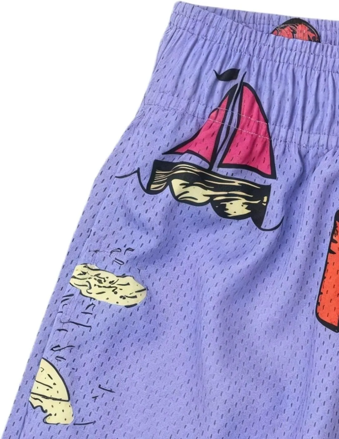 Mens Graphic Casual Stretch Shorts Running Basketball Gym Breathable Beach Summer Quick Dry Mesh Shorts