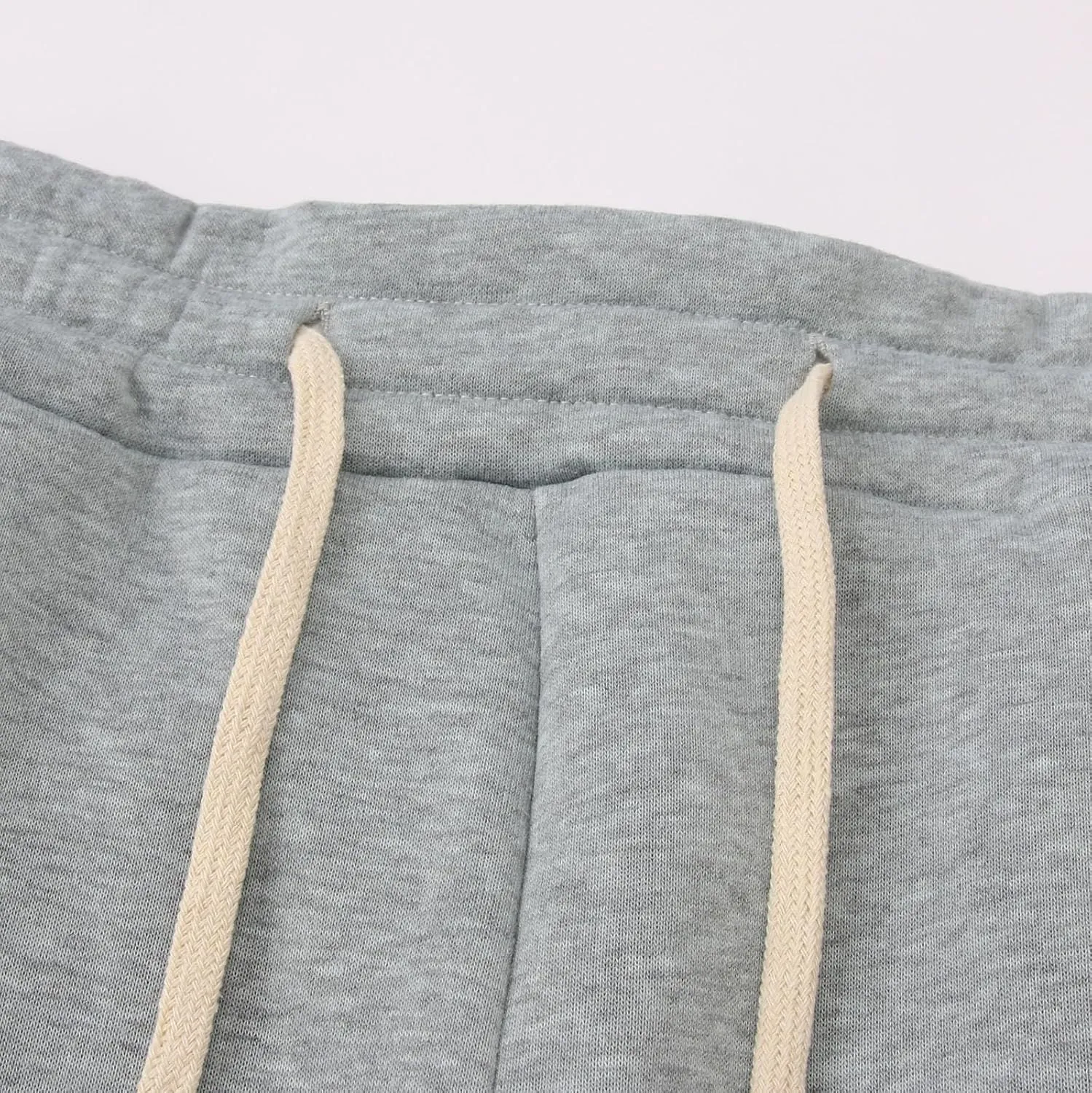 Men's Heavyweight Fleece Cargo Sweatpants Jogger Sweat Pants Elastic Waist Drawstring Joggers Trousers with Pockets