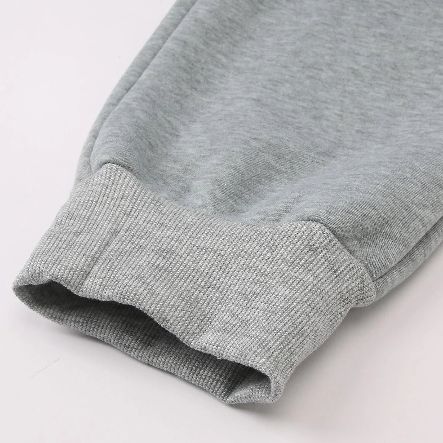 Men's Heavyweight Fleece Cargo Sweatpants Jogger Sweat Pants Elastic Waist Drawstring Joggers Trousers with Pockets