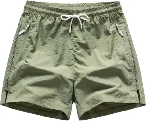 Mens Quick Dry Shorts 5 Inch Drawstring Waist Lightweight Training Shorts Stretch Shorts for Workout Running Tennis