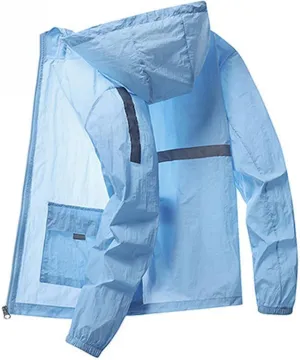 Mens Summer and Autumn Sunscreen Windproof and Rainproof Outdoor Sports Casual Breathable Jackets Winter Wool