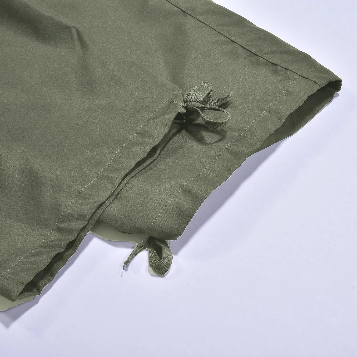 Mens Sweatpants Baggy Drawstring Wide Leg Cargo Pants Stretchy Workout Loose Joggers Trousers with Multiple Pockets