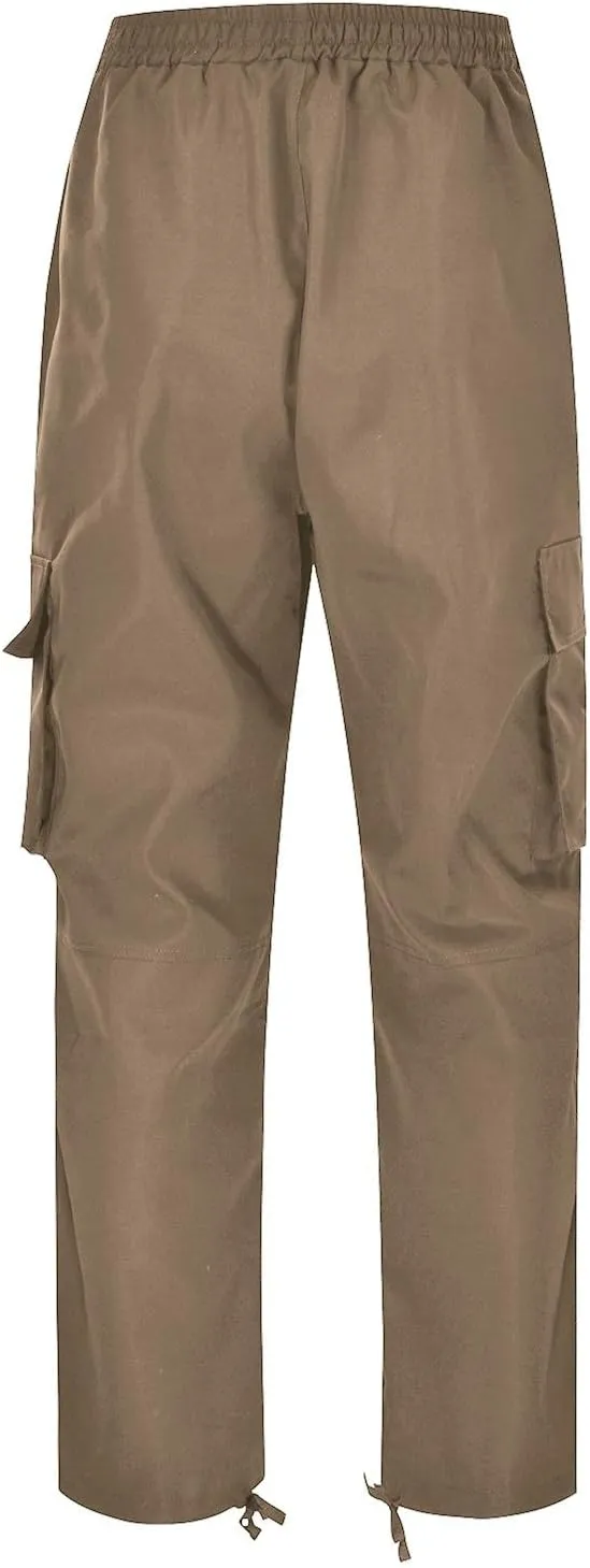 Mens Sweatpants Baggy Drawstring Wide Leg Cargo Pants Stretchy Workout Loose Joggers Trousers with Multiple Pockets