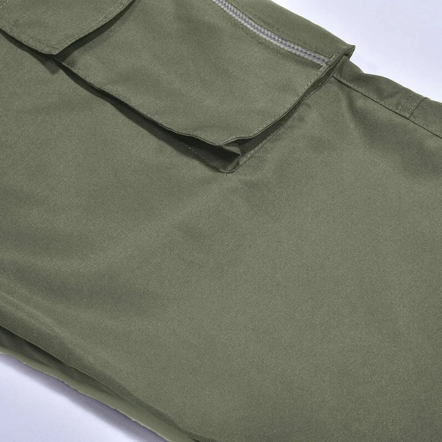 Mens Sweatpants Baggy Drawstring Wide Leg Cargo Pants Stretchy Workout Loose Joggers Trousers with Multiple Pockets