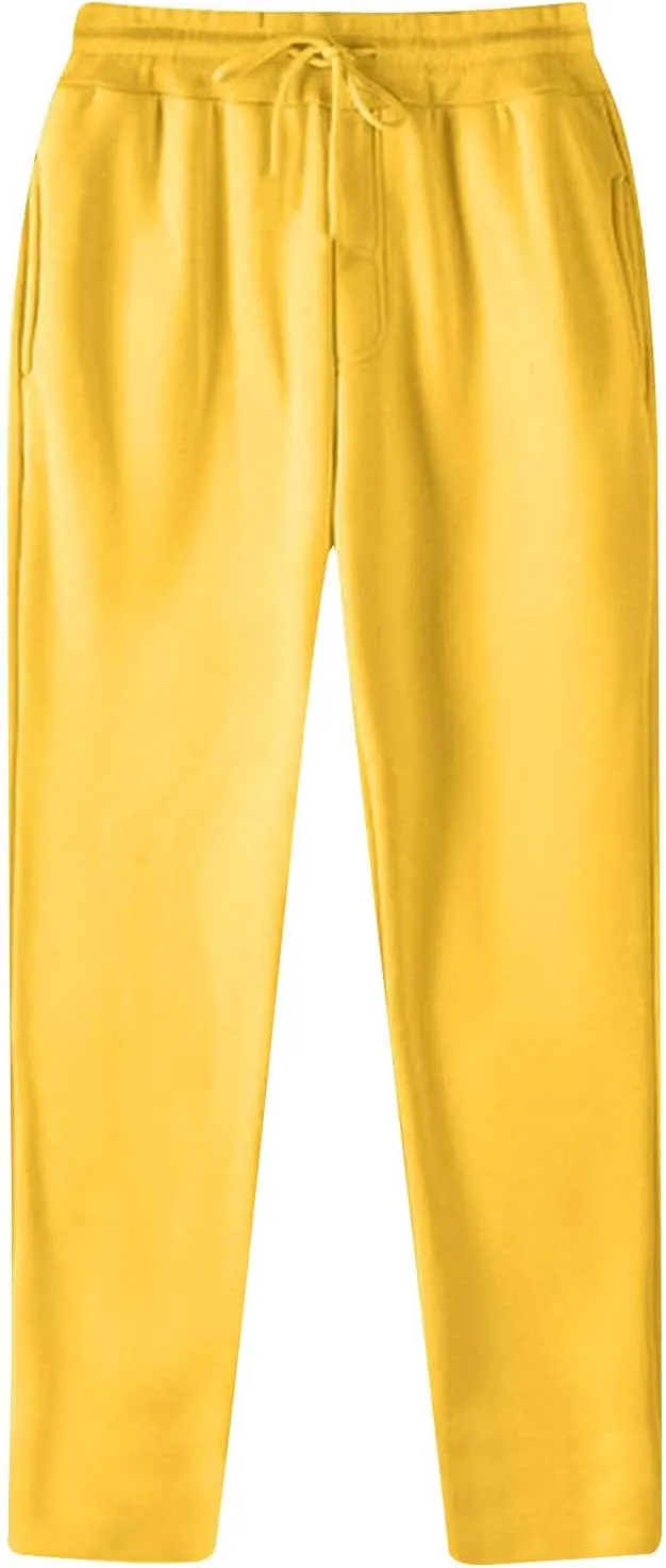 Mens Sweatpants with Pockets Wide Leg Sweatpants Workout Track Pants Big and Tall Joggers Pant Daily Casual Trouser