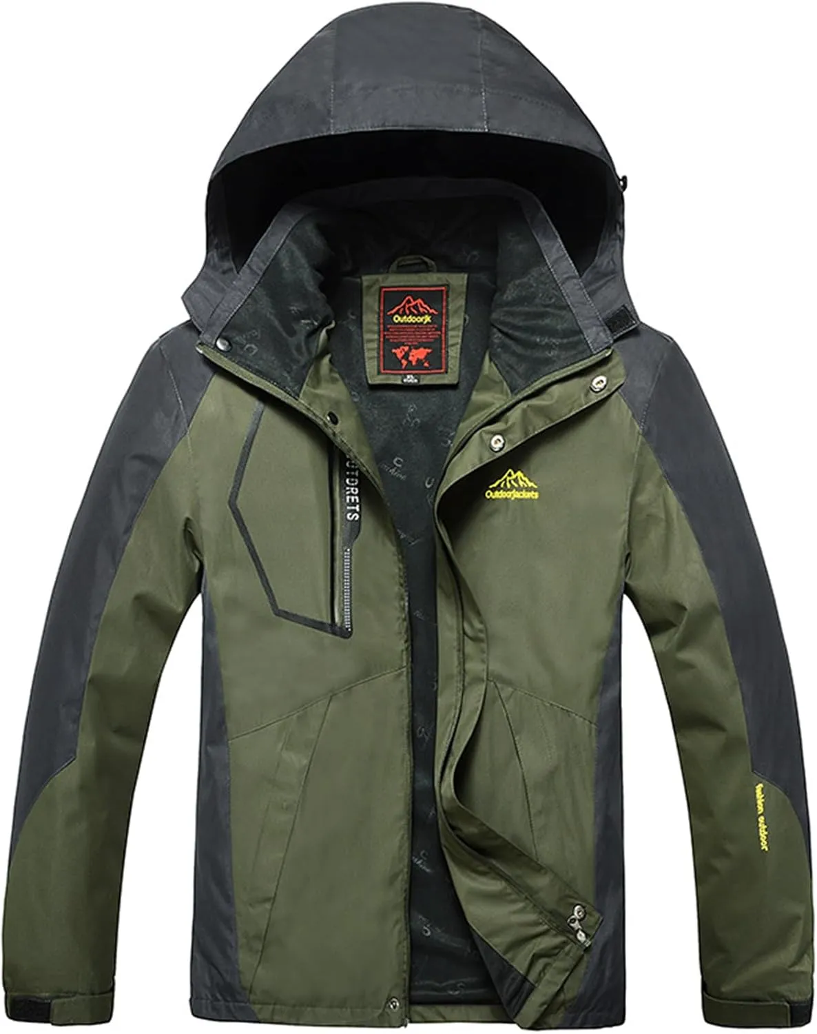 Mens Windproof Jacket Hooded Windbreaker Waterproof Lightweight Mountain Sport Jacket Outdoor Hiking Raincoat for Men