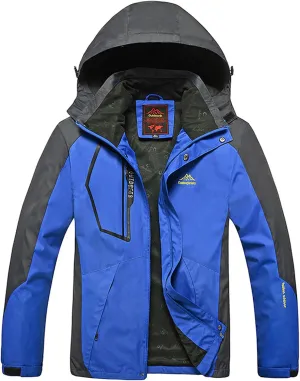 Mens Windproof Jacket Hooded Windbreaker Waterproof Lightweight Mountain Sport Jacket Outdoor Hiking Raincoat for Men