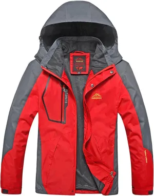 Mens Windproof Jacket Hooded Windbreaker Waterproof Lightweight Mountain Sport Jacket Outdoor Hiking Raincoat for Men