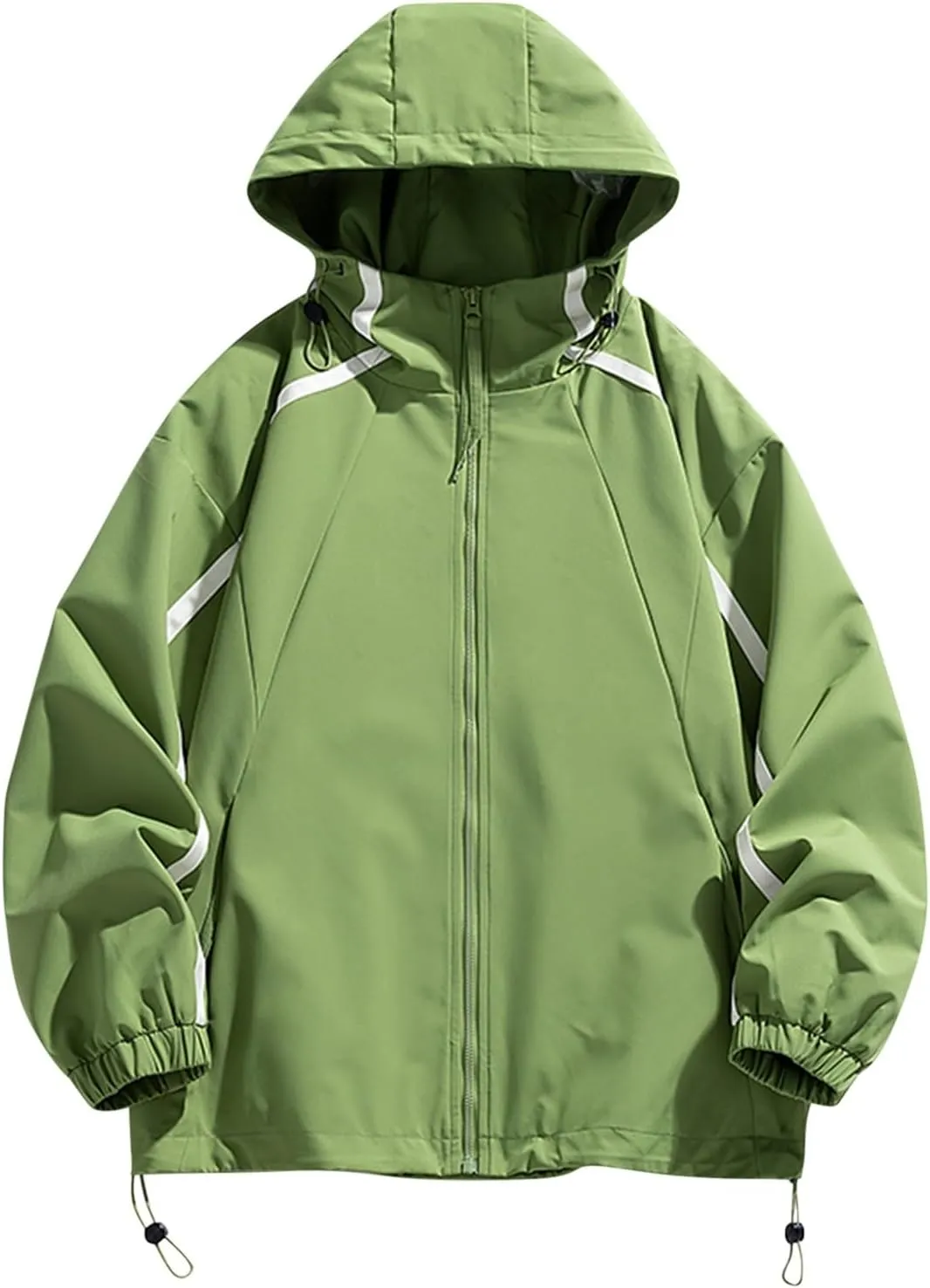 Mens Windproof Jacket Waterproof Lightweight Mountain Sport Jackets for Men Outdoor Loose Hooded Windbreaker Raincoat
