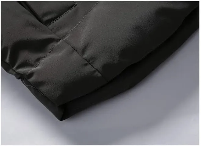 Men's Winter Waterproof Vest Jacket Warm Sleeveless Jacket Hooded Casual Vest Autumn Thicken Waistcoat