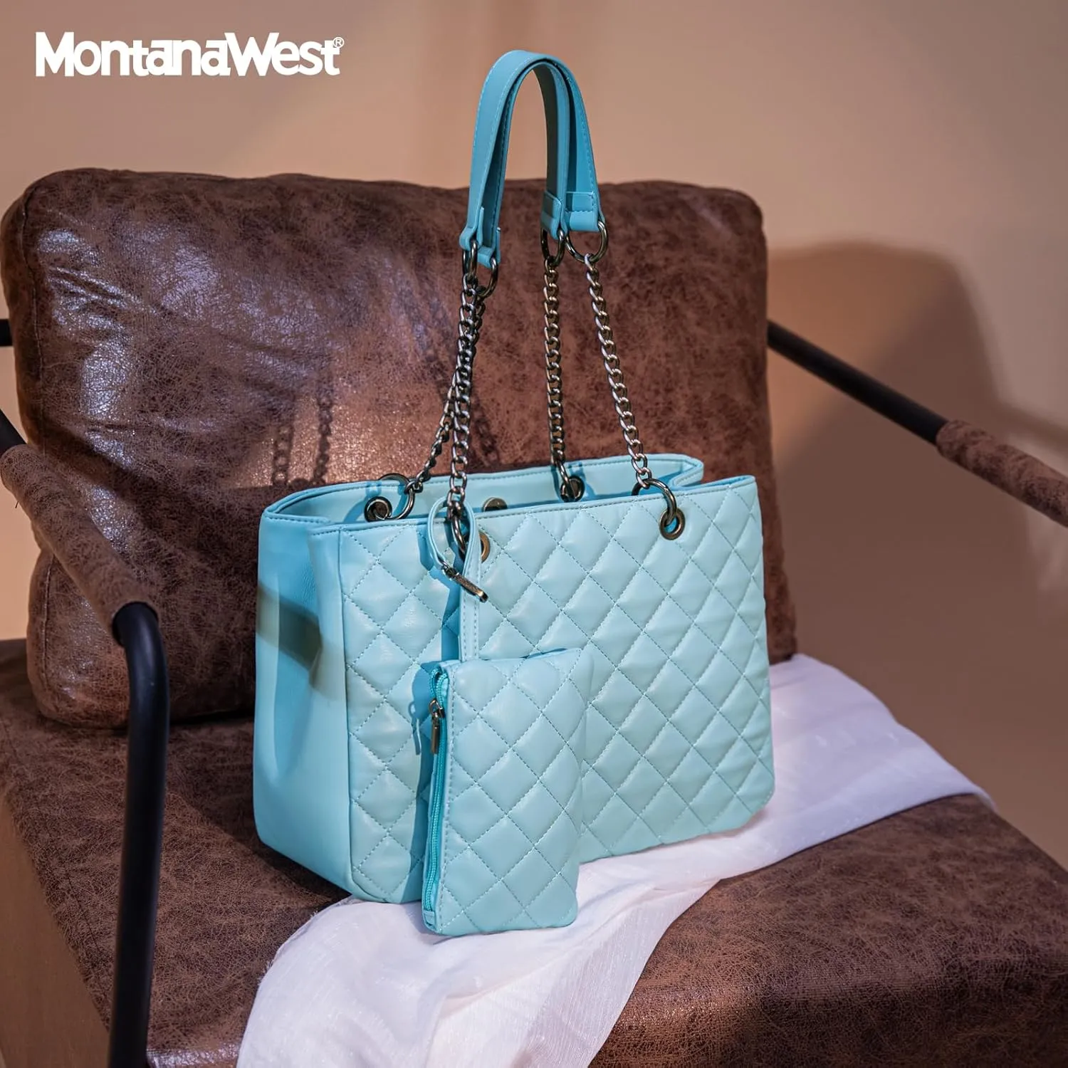 Montana West Tote Bag for Women Trendy Shoulder Bags and Foldable Design Womens Purses