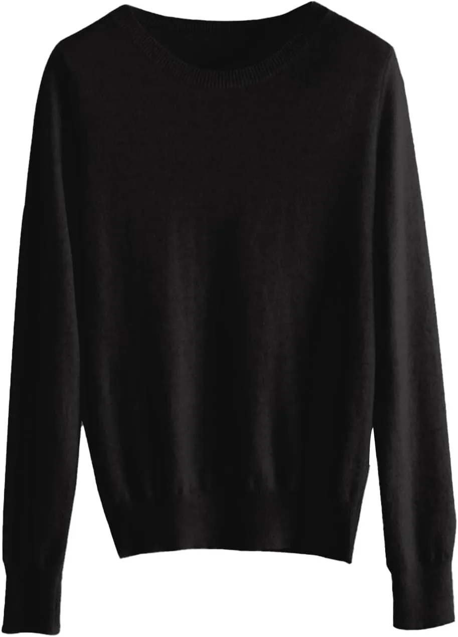 NBXNZWF Womens Pullover Sweaters Long Sleeve Crewneck Lightweight Tunic Tops Cashmere Soft Cozy Woolen Knitted Sweaters