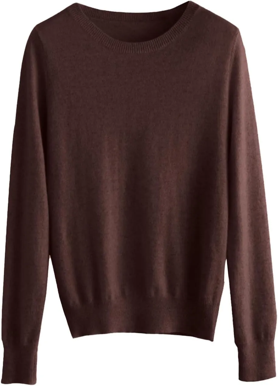 NBXNZWF Womens Pullover Sweaters Long Sleeve Crewneck Lightweight Tunic Tops Cashmere Soft Cozy Woolen Knitted Sweaters
