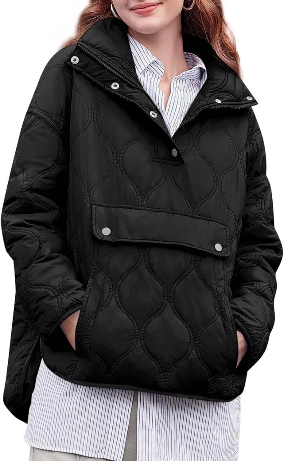 Parkas for Women Hooded Oversized Puffer Jacket Warm Thick Long Outwear 2025 Daily Casual Fashion Coat with Pocket