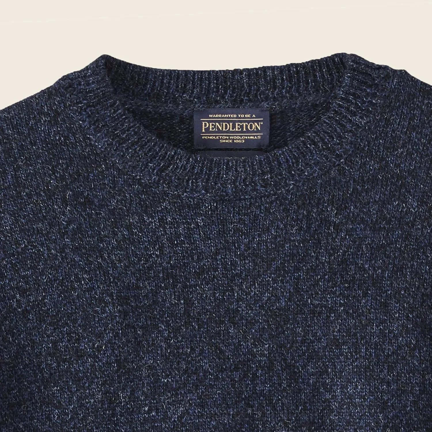 PENDLETON Men's Shetland Wool Pullover Men's Sweater – Classic Crewneck for Men, Naturally Warm, Odor and Stain-Resistant