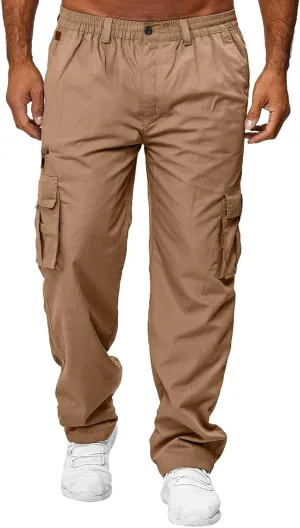 sdbrld Cargo Pants For Men Mens Lightweight Outdoor Joggers Casual Hiking Classic Pants Overalls Trousers with Pockets