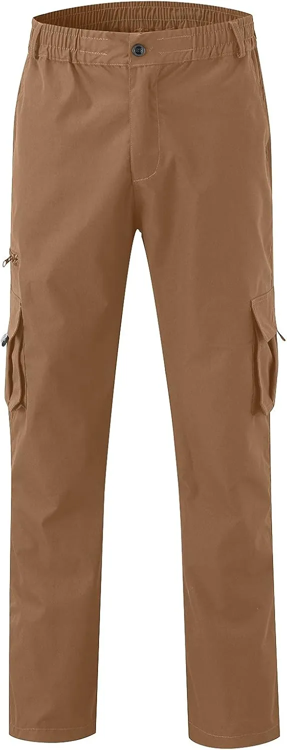 sdbrld Cargo Pants For Men Mens Lightweight Outdoor Joggers Casual Hiking Classic Pants Overalls Trousers with Pockets