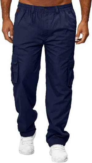 sdbrld Cargo Pants For Men Mens Lightweight Outdoor Joggers Casual Hiking Classic Pants Overalls Trousers with Pockets