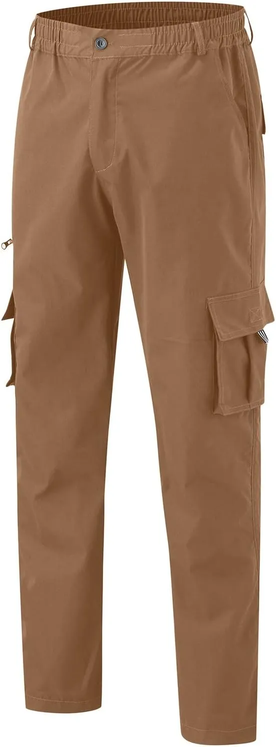 sdbrld Cargo Pants For Men Mens Lightweight Outdoor Joggers Hiking Classic Pants Trendy Overalls Trousers with Pockets