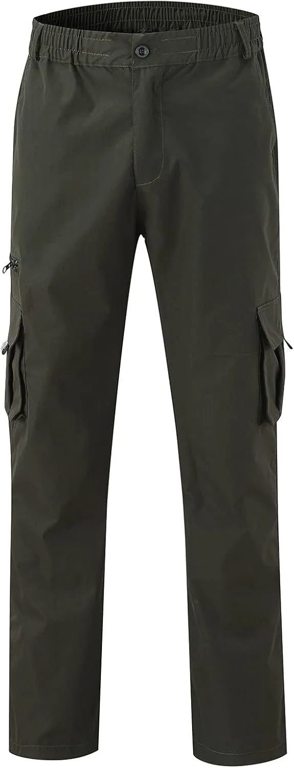 sdbrld Cargo Pants For Men Men's Outdoor Lightweight Joggers Hiking Classic Pants Fashion Overalls Trousers with Pockets