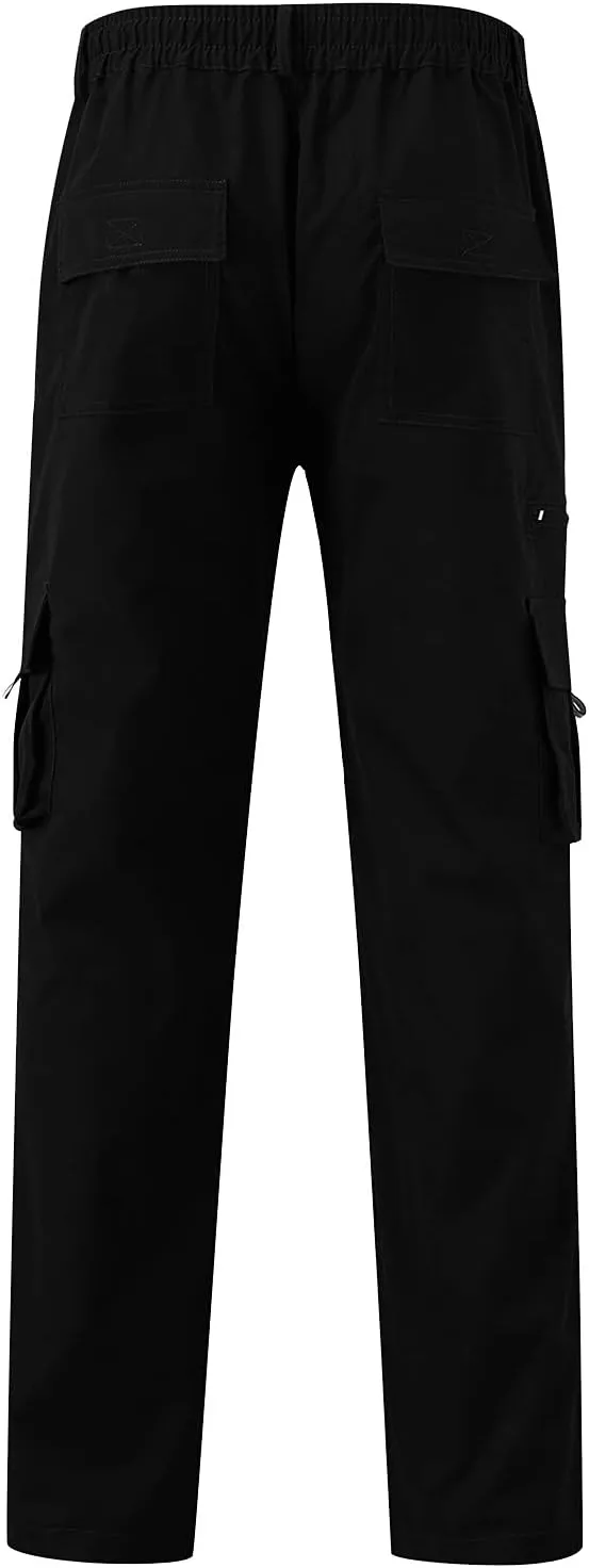 sdbrld Cargo Pants For Men Mens Outdoor Lightweight Joggers Hiking Classic Pants Trendy Overalls Trousers with Pockets