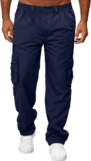 sdbrld Cargo Pants For Men Mens Outdoor Lightweight Joggers Hiking Classic Pants Trendy Overalls Trousers with Pockets