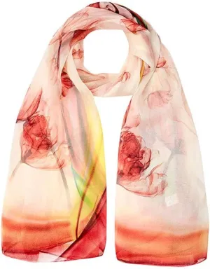 Square Large Neck Scarf Soft Silk Scarf for Women Lightweight Shawls Digital Printed Elegant Soft Lightweight, colored