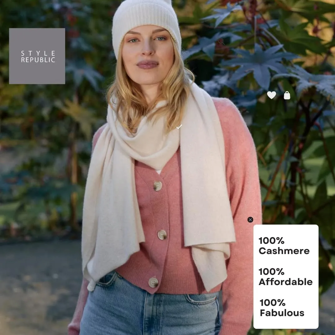 Style & Republic Women's 100% Pure Cashmere Scarf