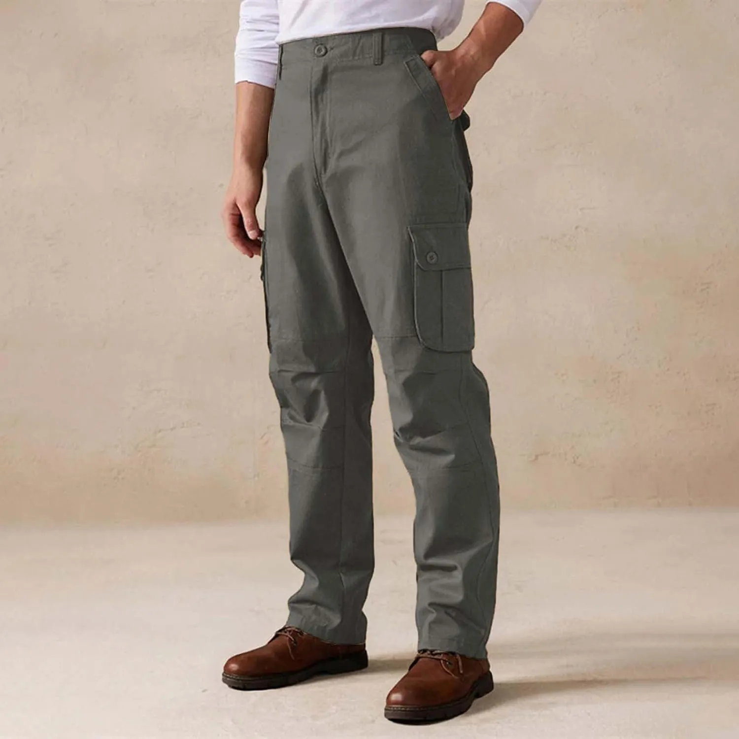 Tactical Cargo Pants for Men Stretch Workout Joggers Sweatpants Outdoor Casual Ripstop Work Military Hiking Pants